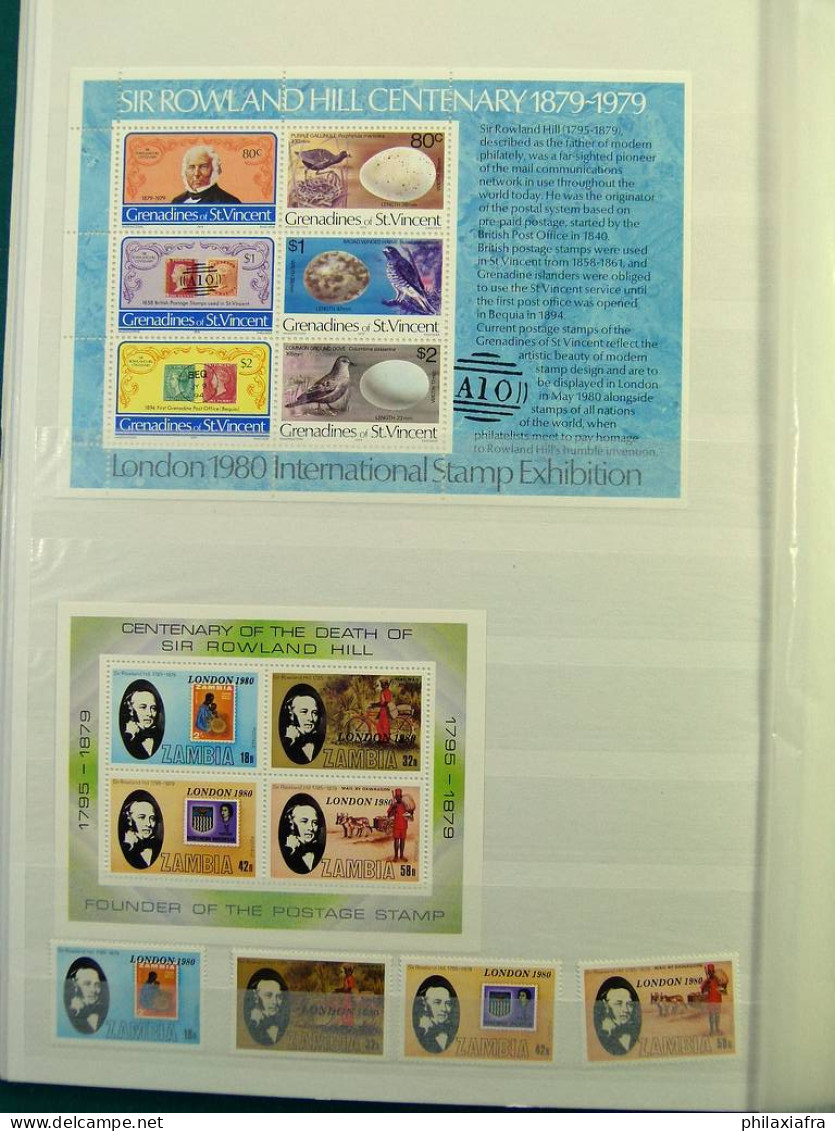 Collection théme London 1980 Salon international des timbres, neufs**