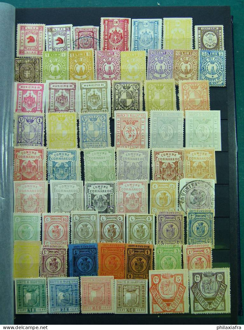 Collection 2.400 timbres municipales d'époque Royaume * sans gomme oblitéré