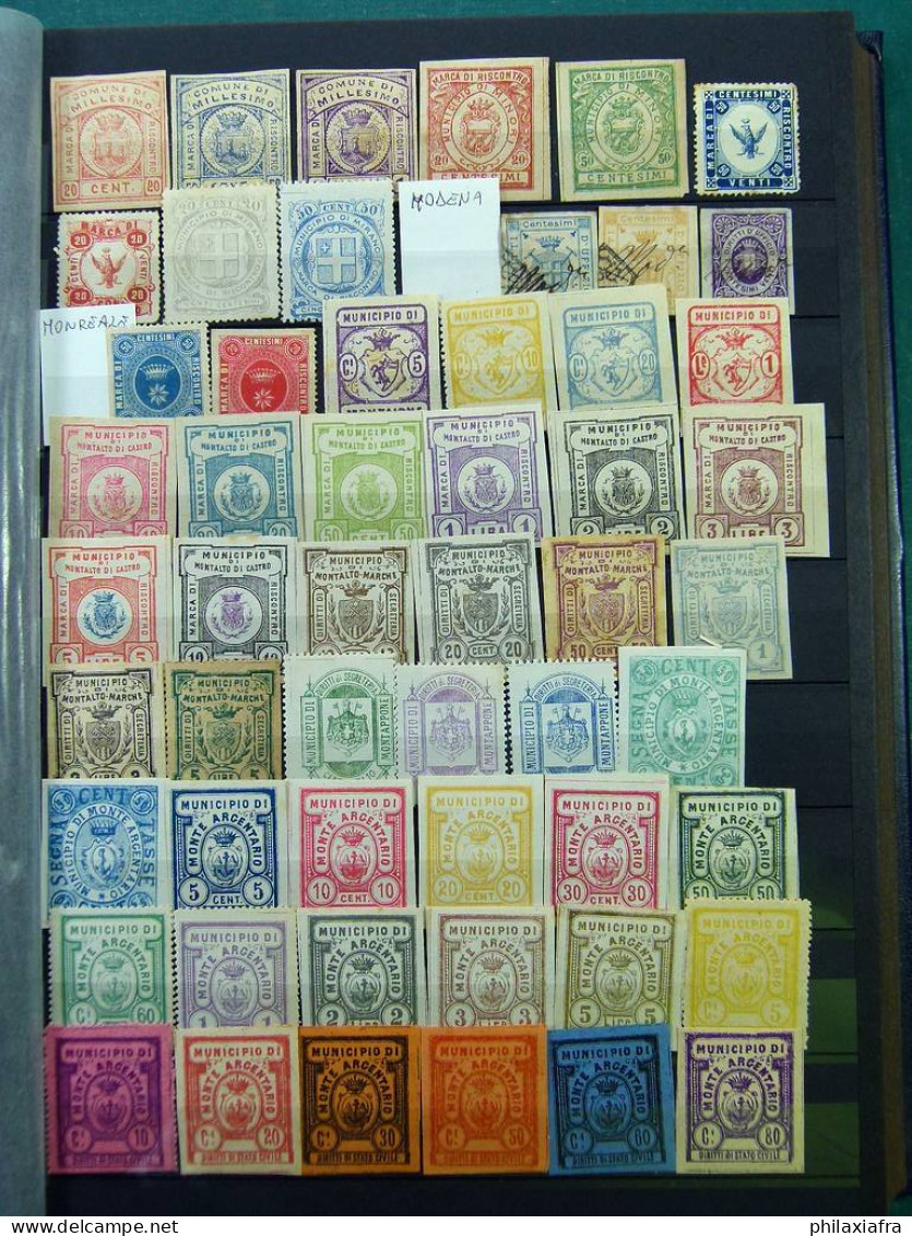 Collection 2.400 timbres municipales d'époque Royaume * sans gomme oblitéré