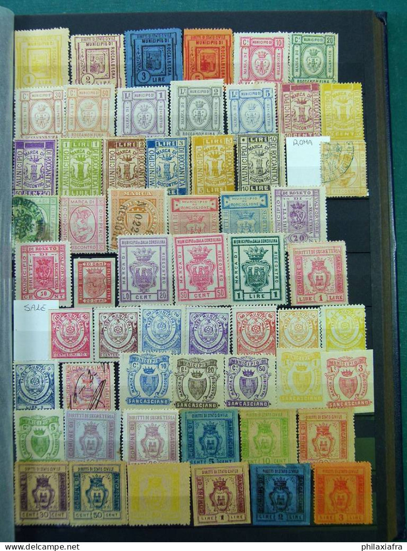 Collection 2.400 timbres municipales d'époque Royaume * sans gomme oblitéré