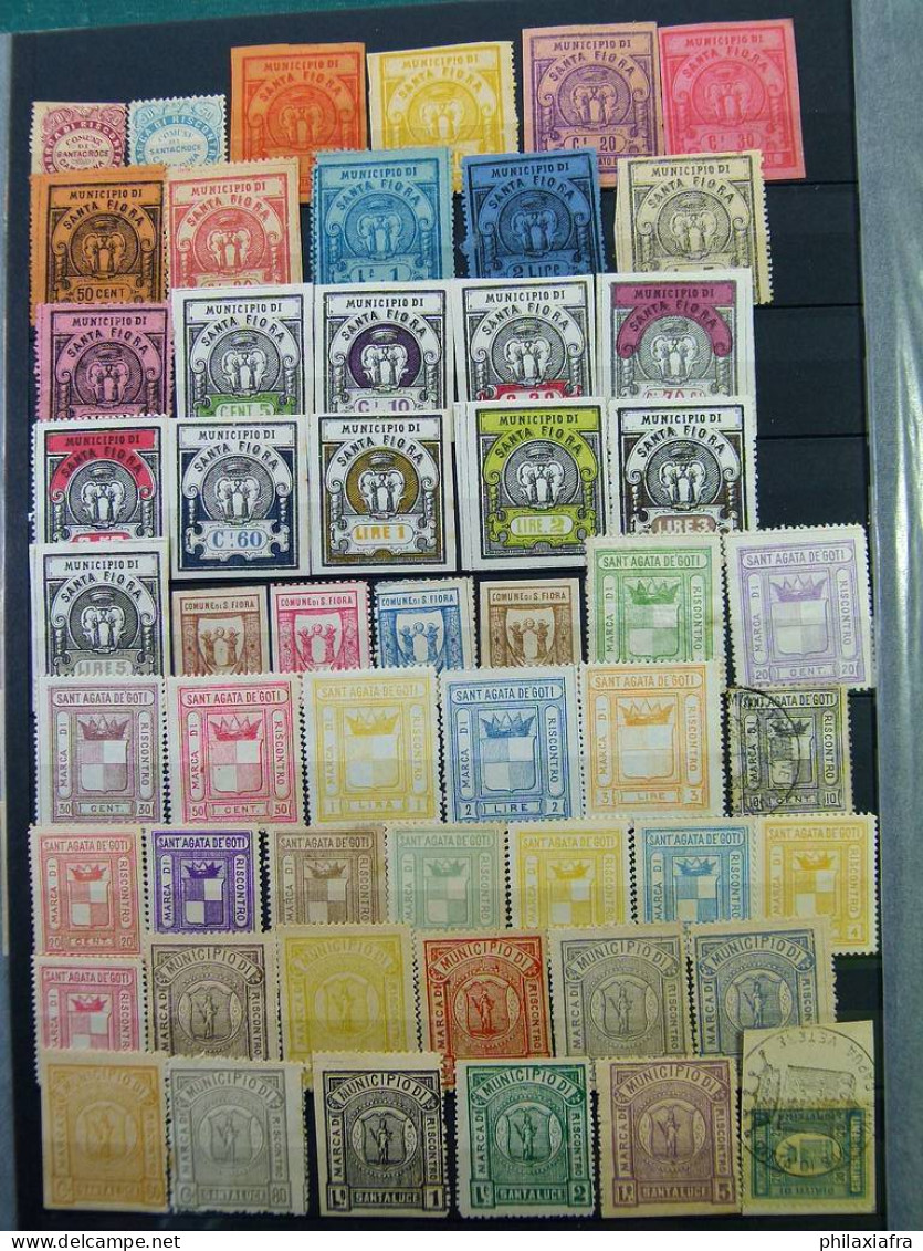 Collection 2.400 timbres municipales d'époque Royaume * sans gomme oblitéré