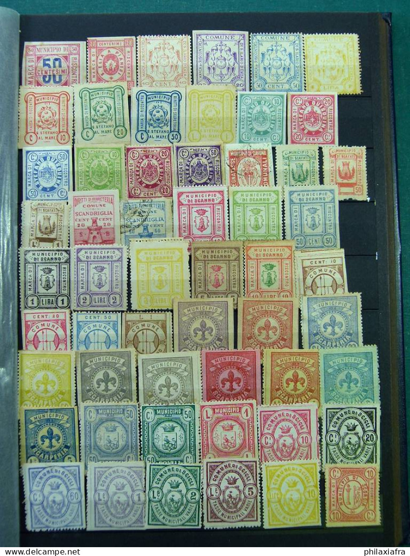 Collection 2.400 timbres municipales d'époque Royaume * sans gomme oblitéré