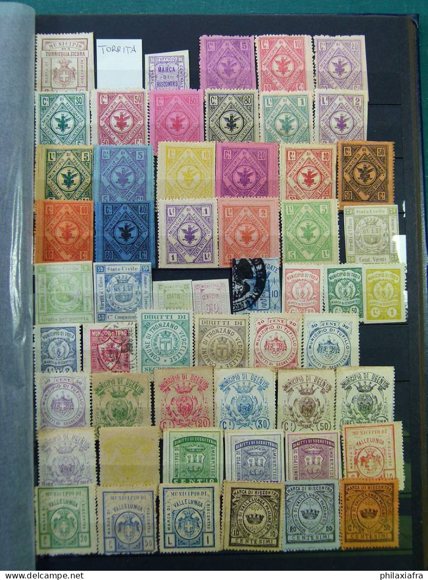 Collection 2.400 timbres municipales d'époque Royaume * sans gomme oblitéré