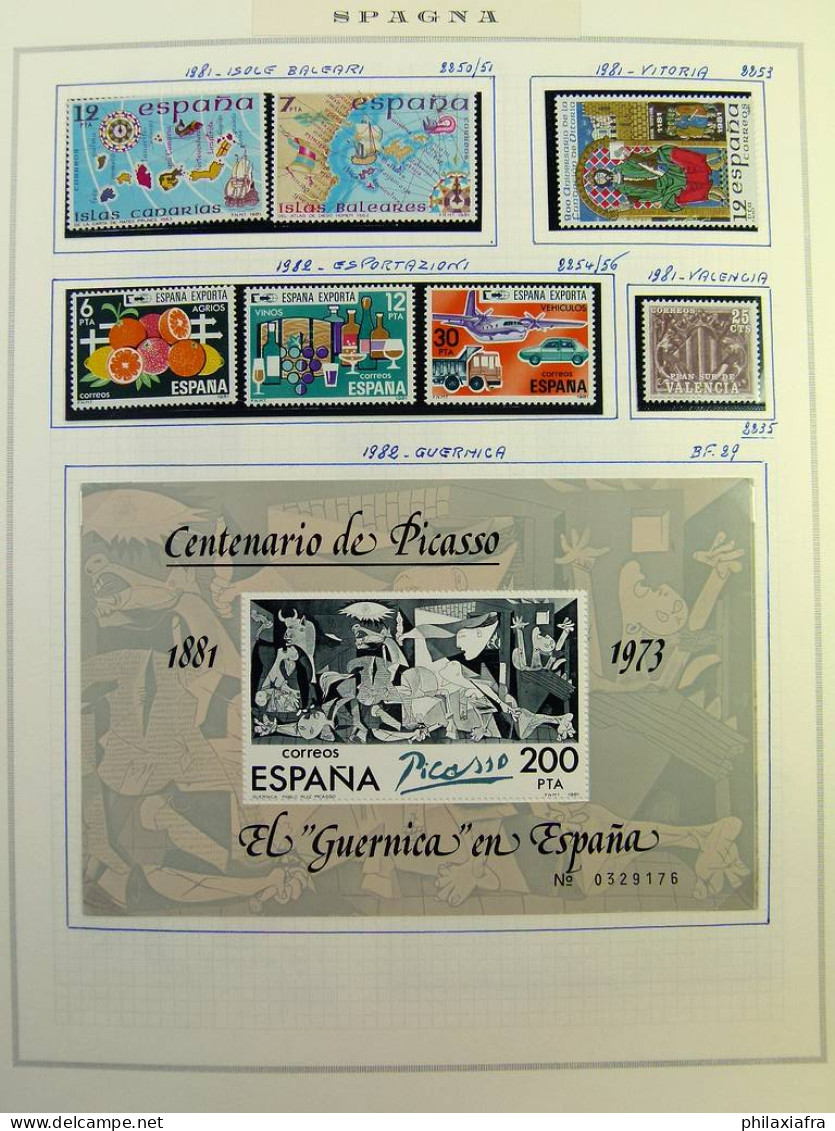 Collection Espagne, Sur Album, De 1981 à 1999, Timbres, Surtout Neufs ** - Sammlungen