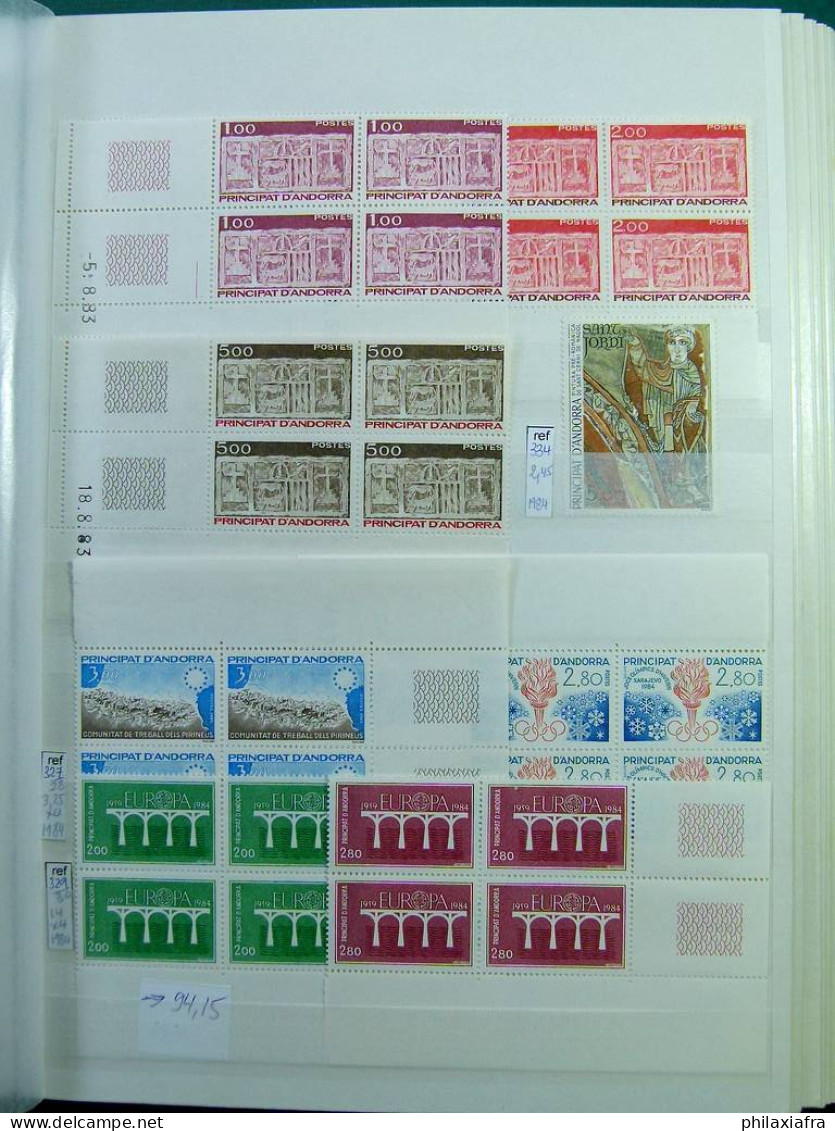 Collection Andorre française 1961-2001 timbres neufs **  quatrain trés haute CV 