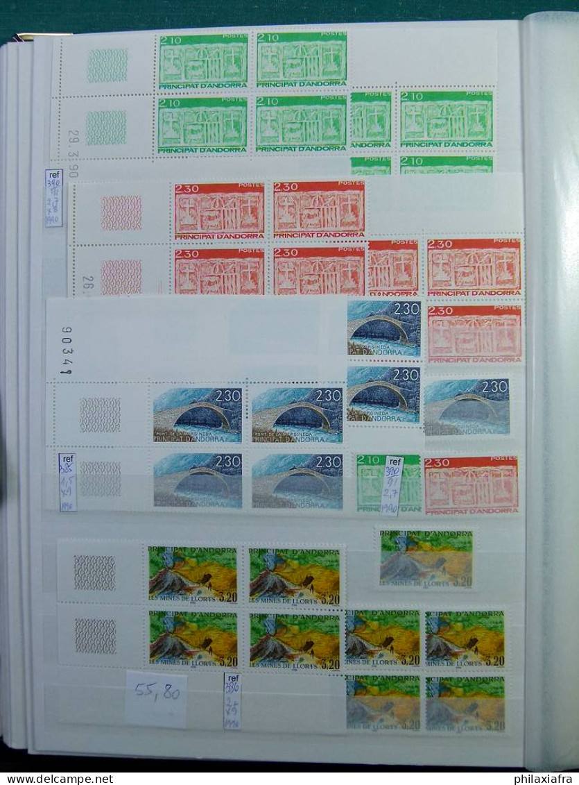 Collection Andorre française 1961-2001 timbres neufs **  quatrain trés haute CV 