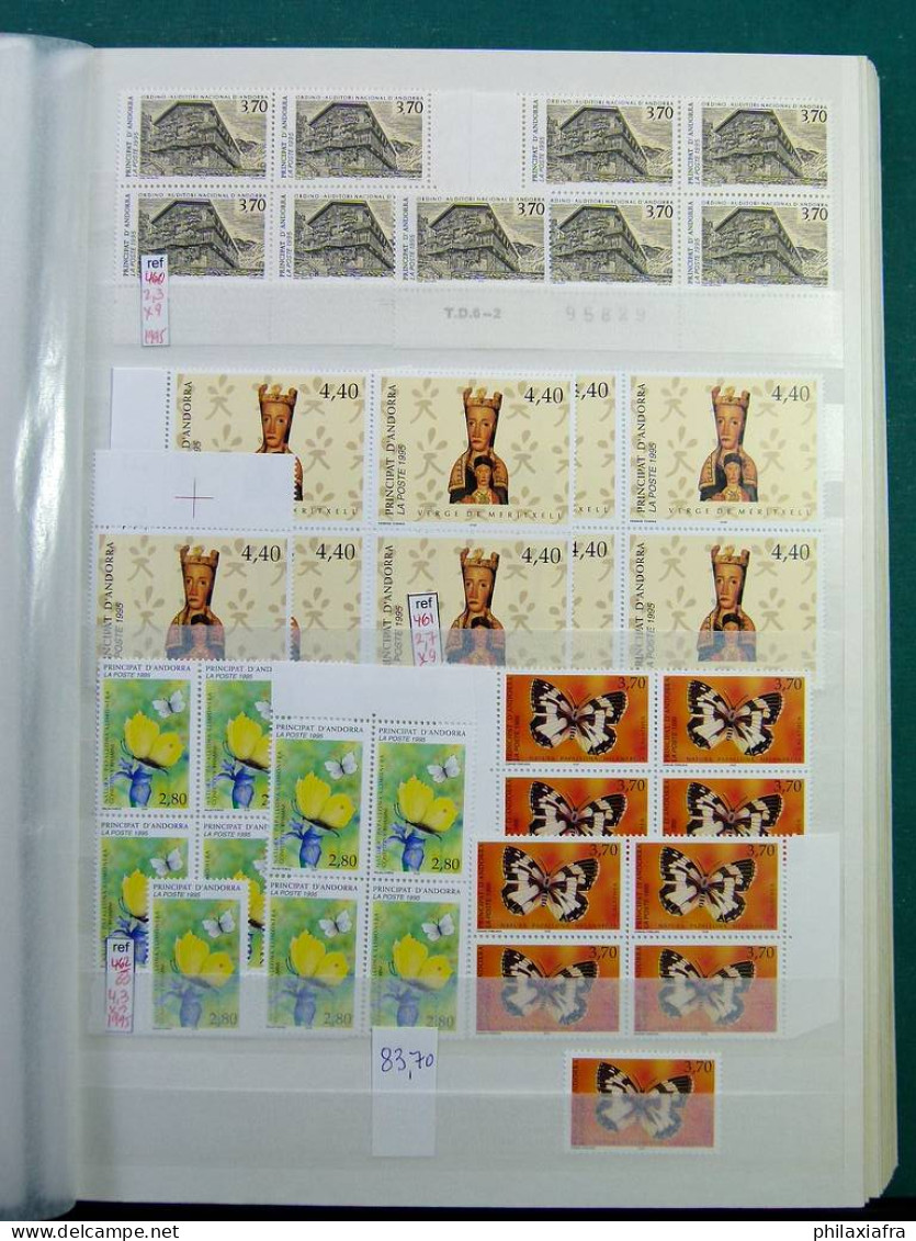 Collection Andorre française 1961-2001 timbres neufs **  quatrain trés haute CV 