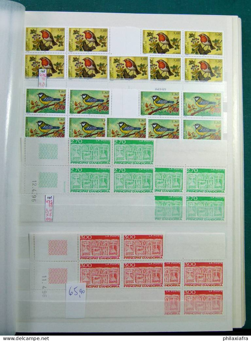 Collection Andorre française 1961-2001 timbres neufs **  quatrain trés haute CV 