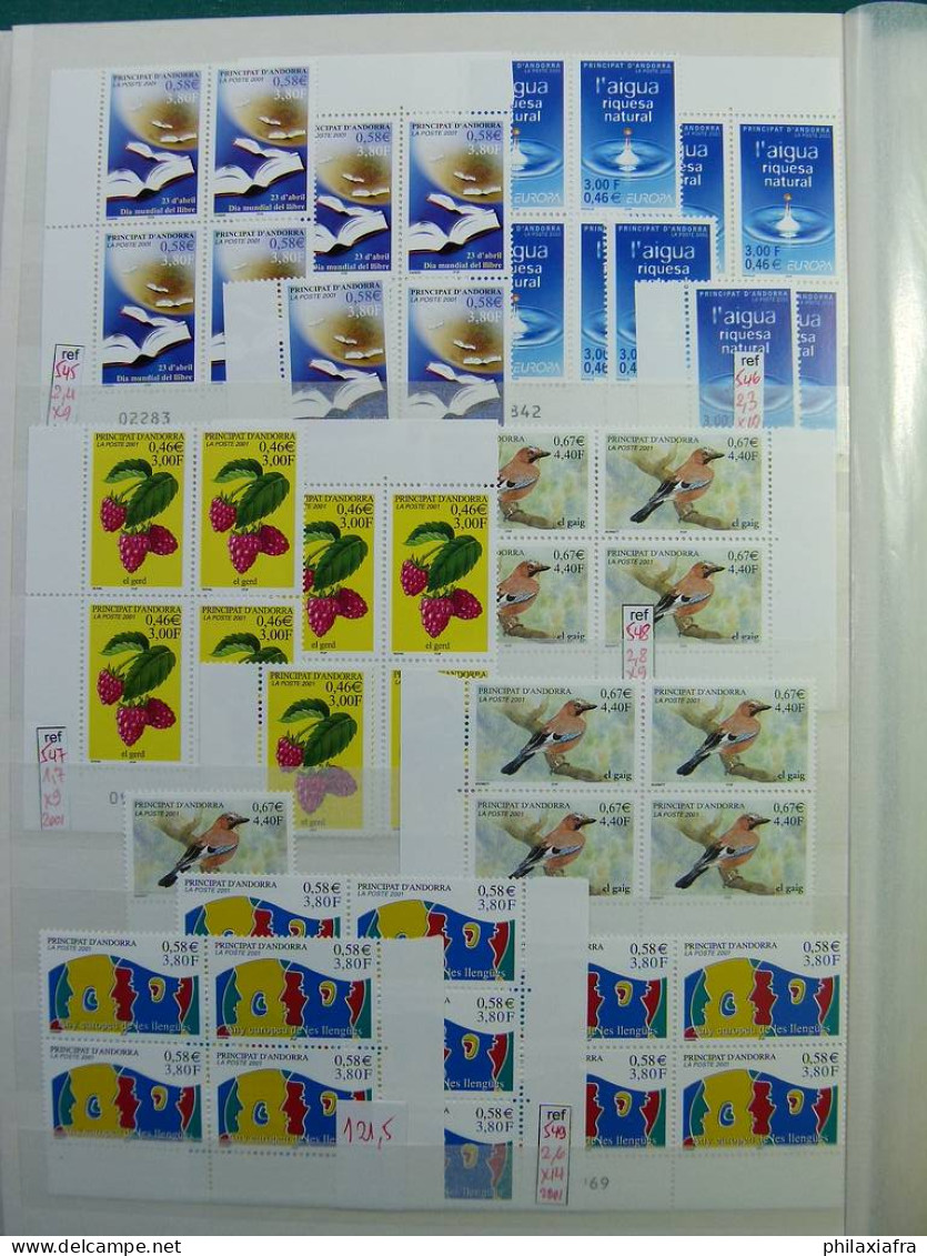 Collection Andorre française 1961-2001 timbres neufs **  quatrain trés haute CV 