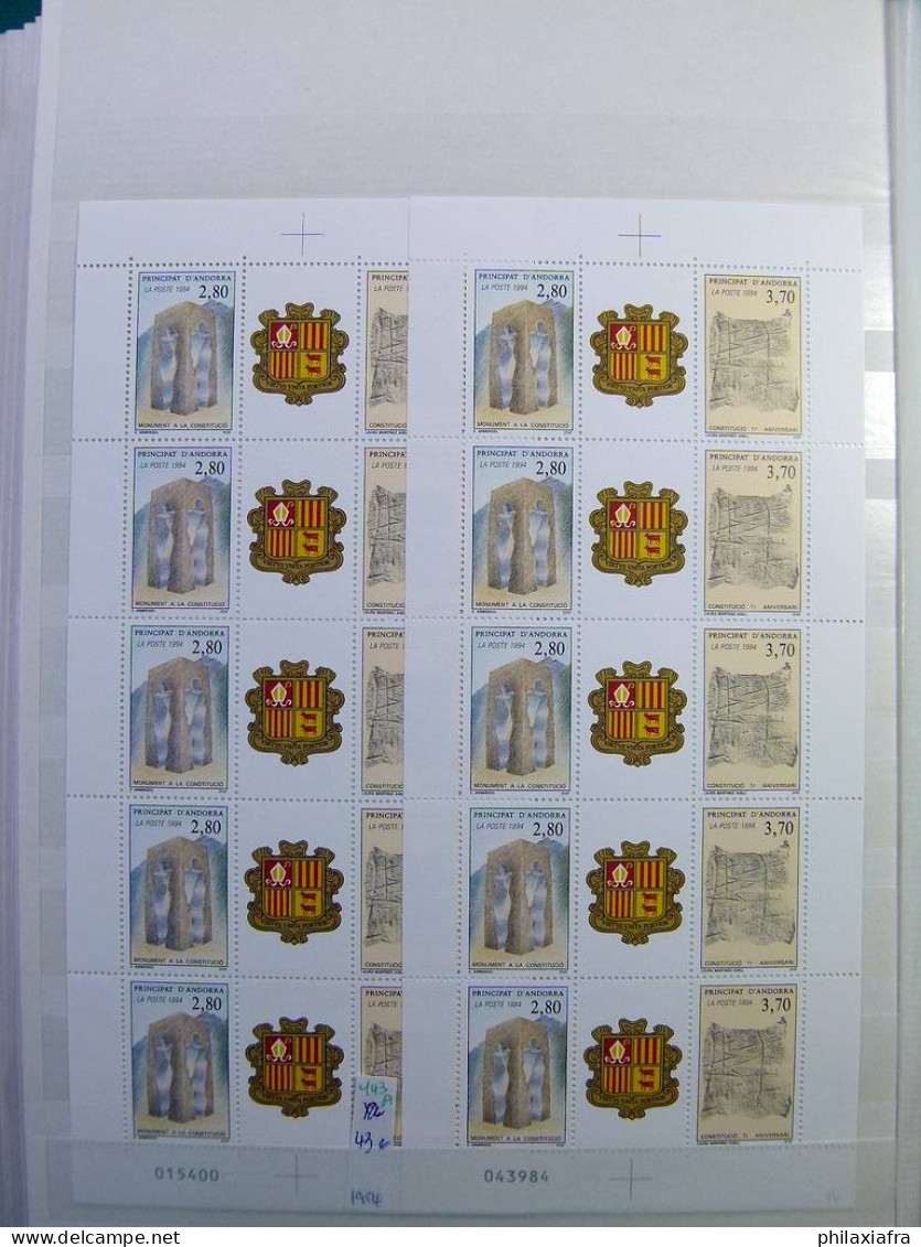 Collection Andorre française 1961-2001 timbres neufs **  quatrain trés haute CV 