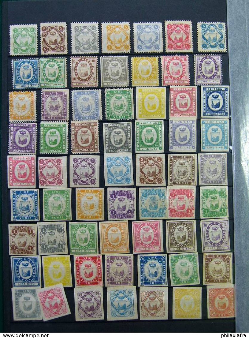 Superbe Collection 2.700 Timbres Municipales Royaume D'Italie * / Oblitéré - Collections (with Albums)