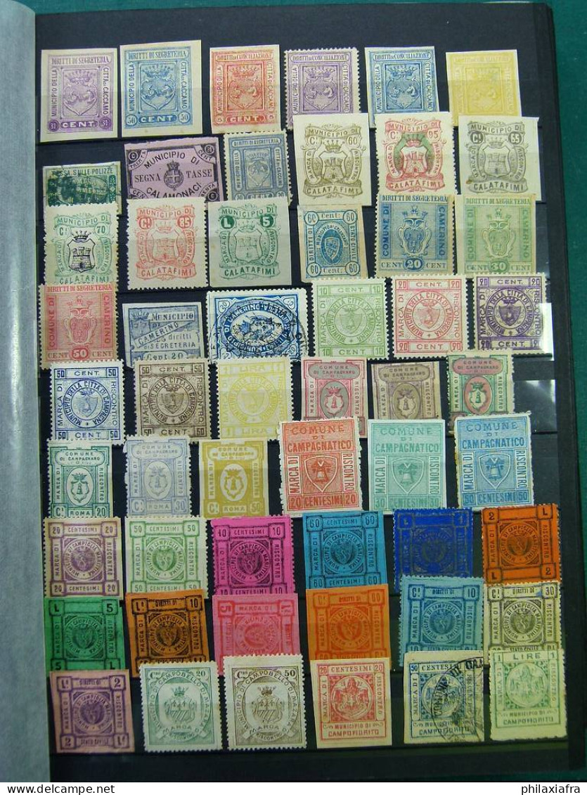 Superbe collection 2.700 timbres municipales Royaume d'Italie * / oblitéré