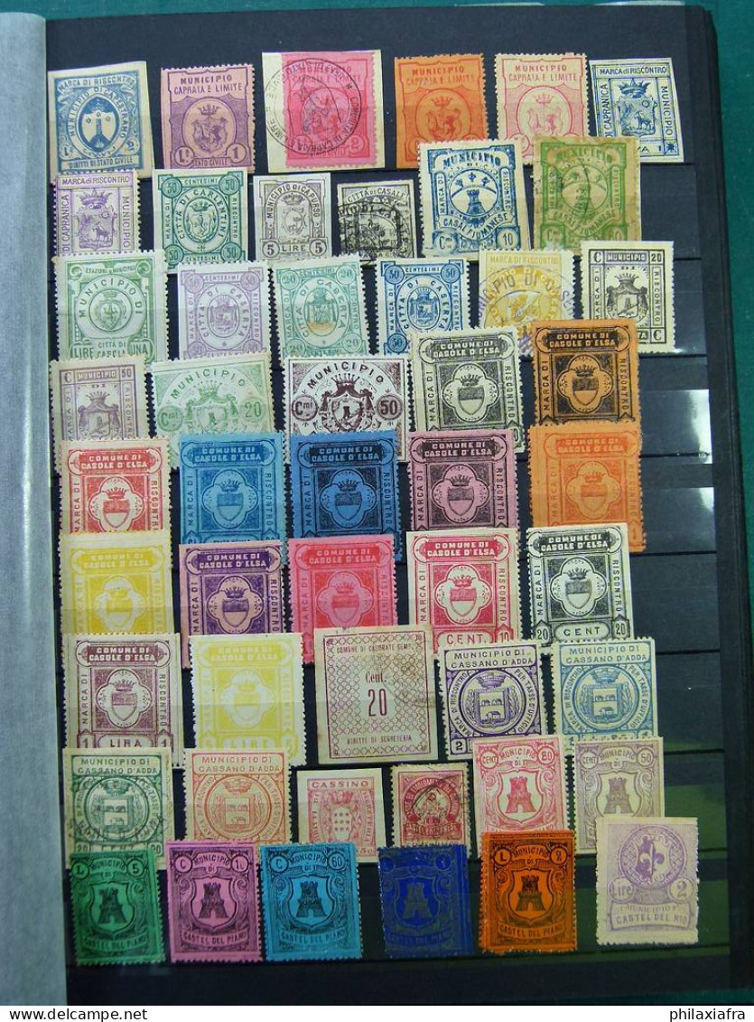 Superbe collection 2.700 timbres municipales Royaume d'Italie * / oblitéré