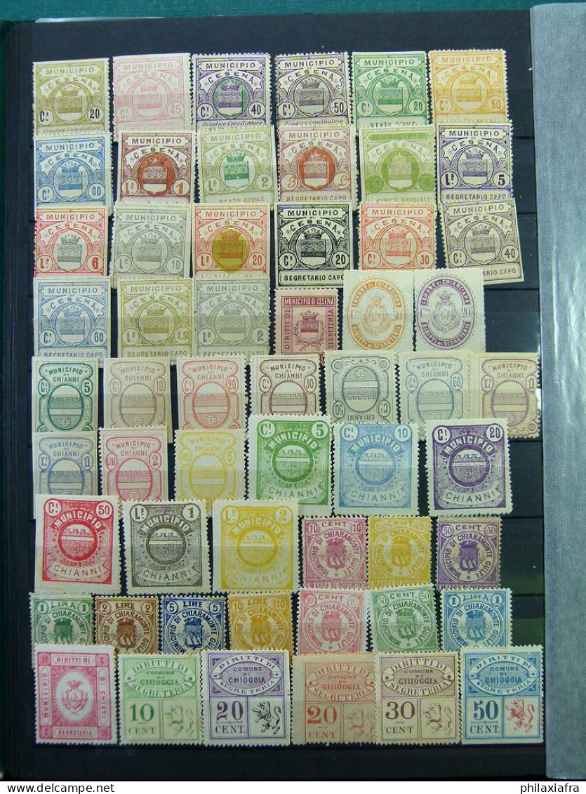 Superbe collection 2.700 timbres municipales Royaume d'Italie * / oblitéré