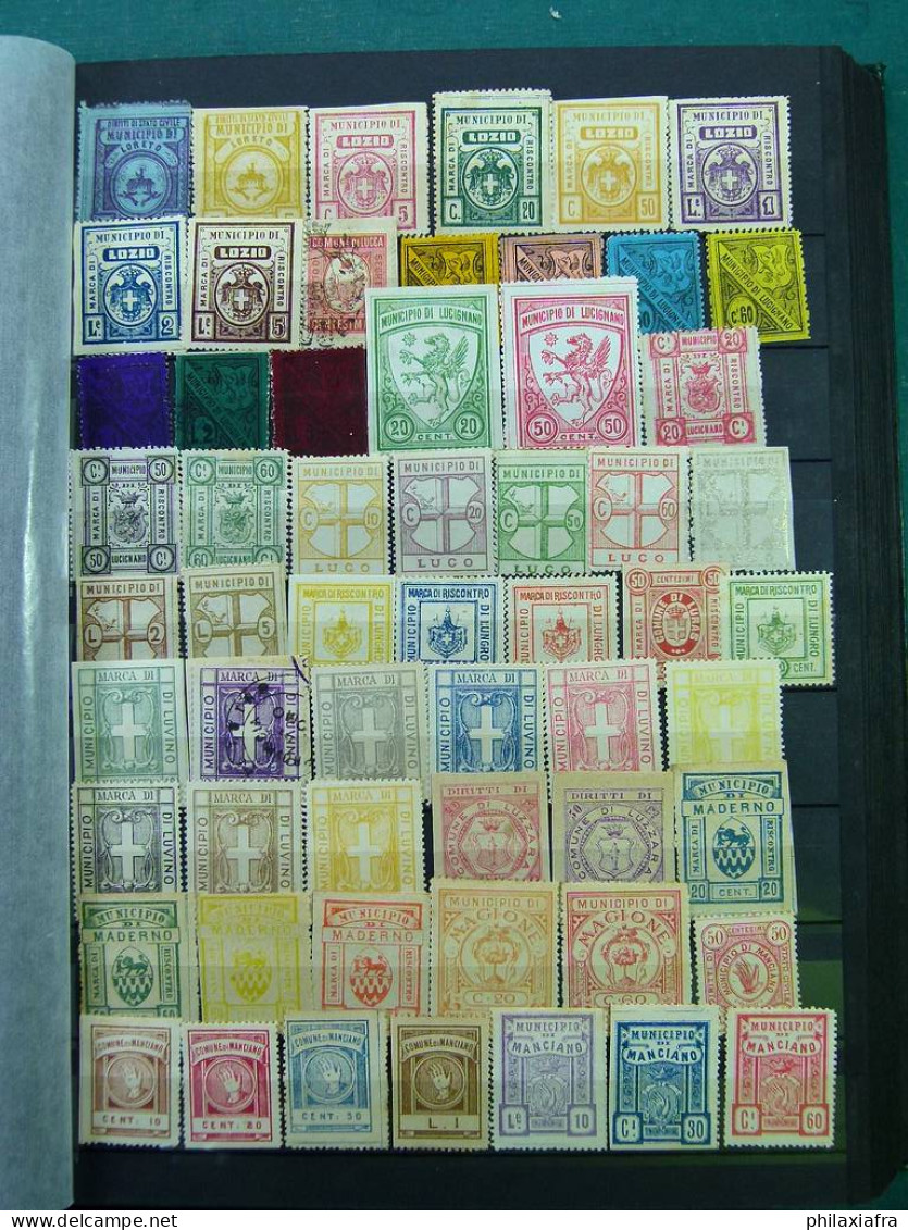 Superbe collection 2.700 timbres municipales Royaume d'Italie * / oblitéré