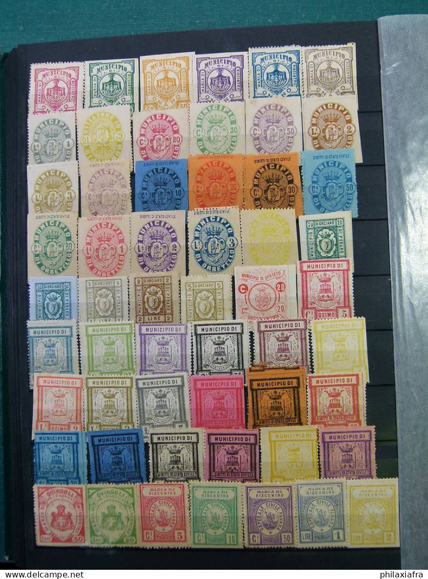 Superbe collection 2.700 timbres municipales Royaume d'Italie * / oblitéré