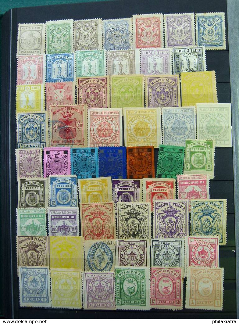 Superbe collection 2.700 timbres municipales Royaume d'Italie * / oblitéré