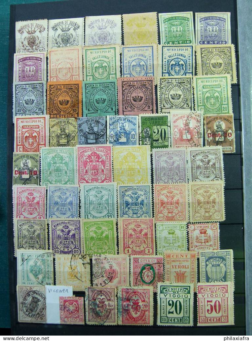 Superbe collection 2.700 timbres municipales Royaume d'Italie * / oblitéré