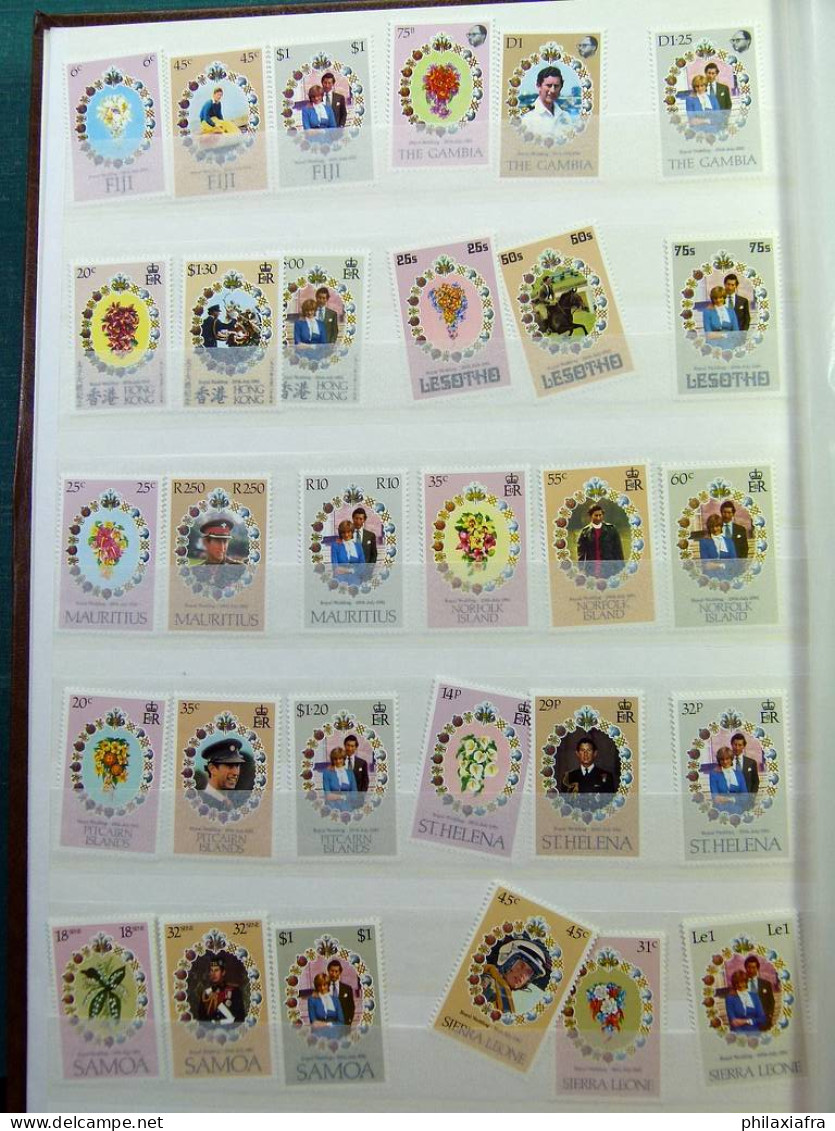 Collection Thème Mariage Royal, Classificateur Avec Neufs ** Timbres - Other & Unclassified