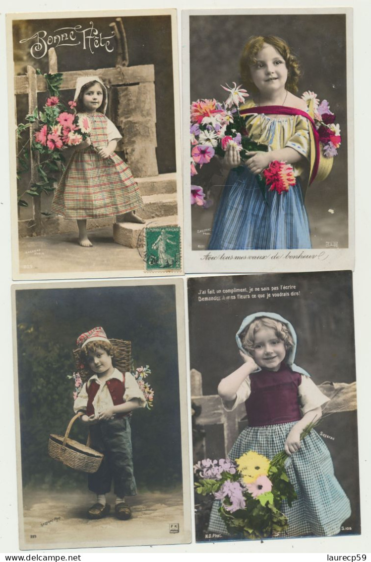 Lot De 10 Cartes Fantaisie Enfants - Portraits - Photographe SAZERAC - 5 - 99 Postcards