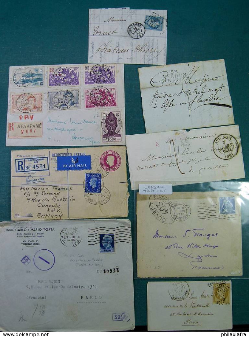 Collection Monde Enveloppes Cartes Postales Entire Classiques Et Préfilatélique. - Sammlungen (im Alben)