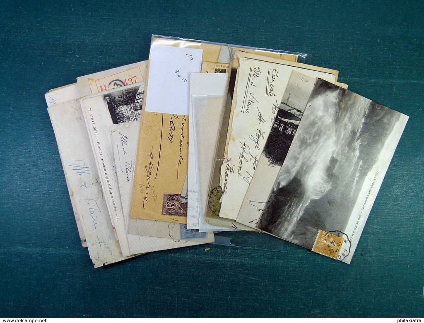 Collection Monde Avec Enveloppes Et Cartes Postales De Voyagé, De Classiques - Collections (with Albums)