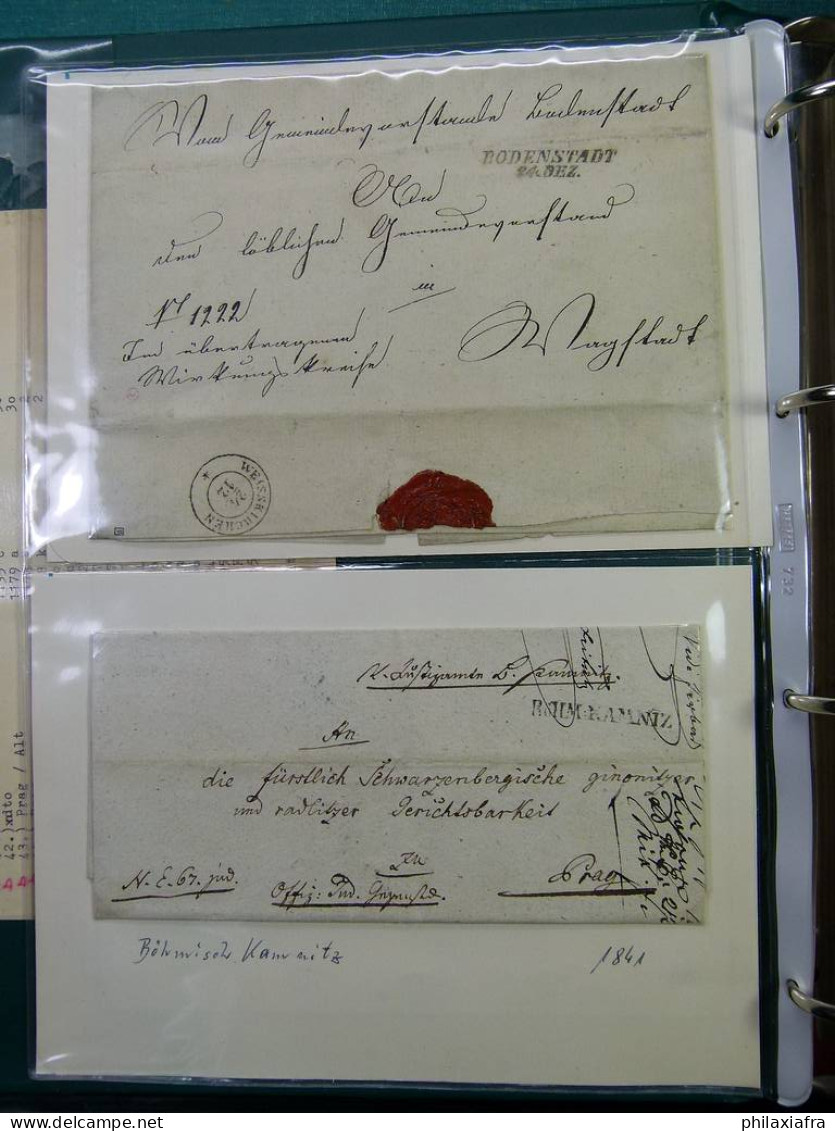 Lot Bohême Moraviet Silésie Préphilatéliques Classées Muller Rares Annulation - Collections