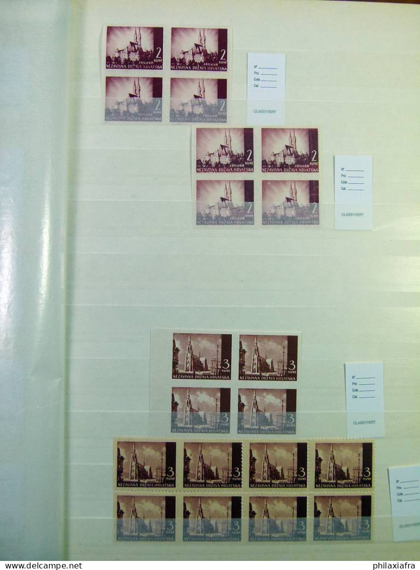 Immense stock d'épreuves et d'essais de timbres, neufs ** répétés 1000 timbres