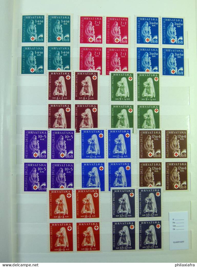 Immense stock d'épreuves et d'essais de timbres, neufs ** répétés 1000 timbres