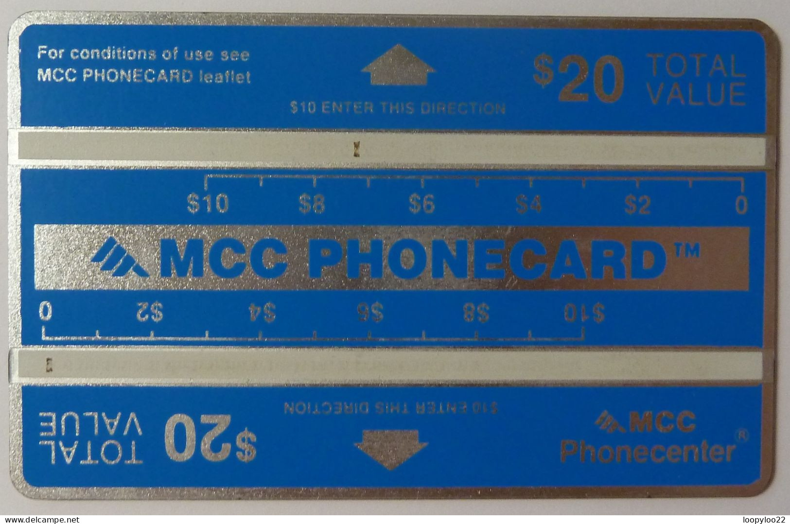 USA - L&G  - MCC - $20 - 803A - Used - Rare Without Notch - RRR - [1] Holographic Cards (Landis & Gyr)