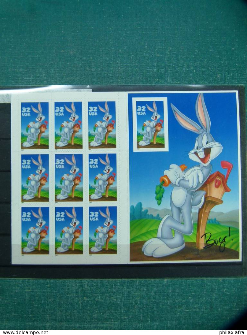 1997, États-Unis, Bugs Bunny, BF, Neuf ** , Avec Timbre Non Dentelés - Collections