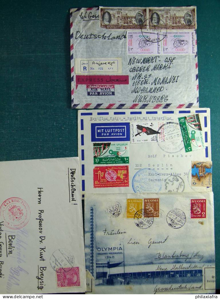 Collection Monde Enveloppes, Cartes Postales Et Entire Postaux Période Classique - Collections (with Albums)