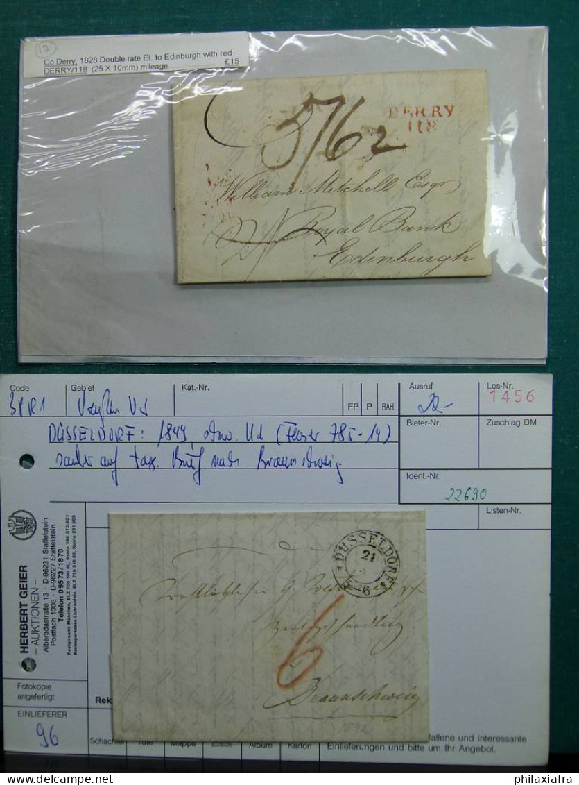 Collection Monde, Avec L'histoire Postale : Enveloppes Et Entire Postaux. - Collections (en Albums)