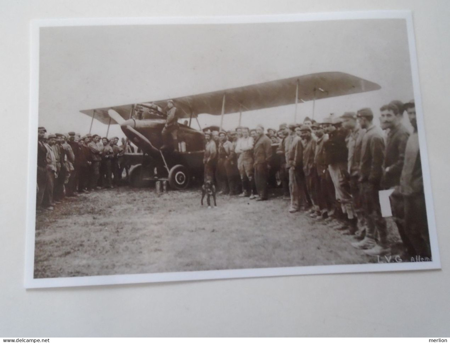 D203262   Aviation - Avions - Avion British Airplane  LVG Allemagne  -Postcard Sized  Modern Printed Photo  15 X10 - 1914-1918: 1st War