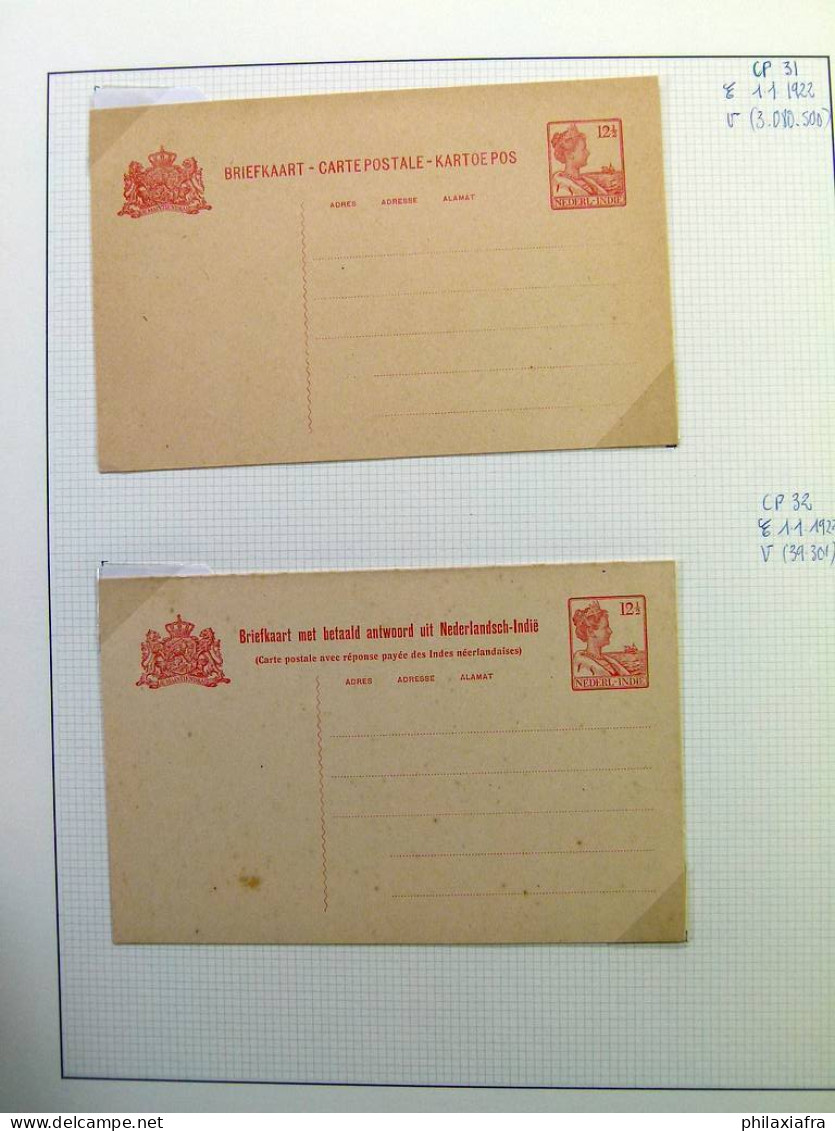 Collection des Indes néerlandaises, avec des entire postaux pas voyagè, spécimen