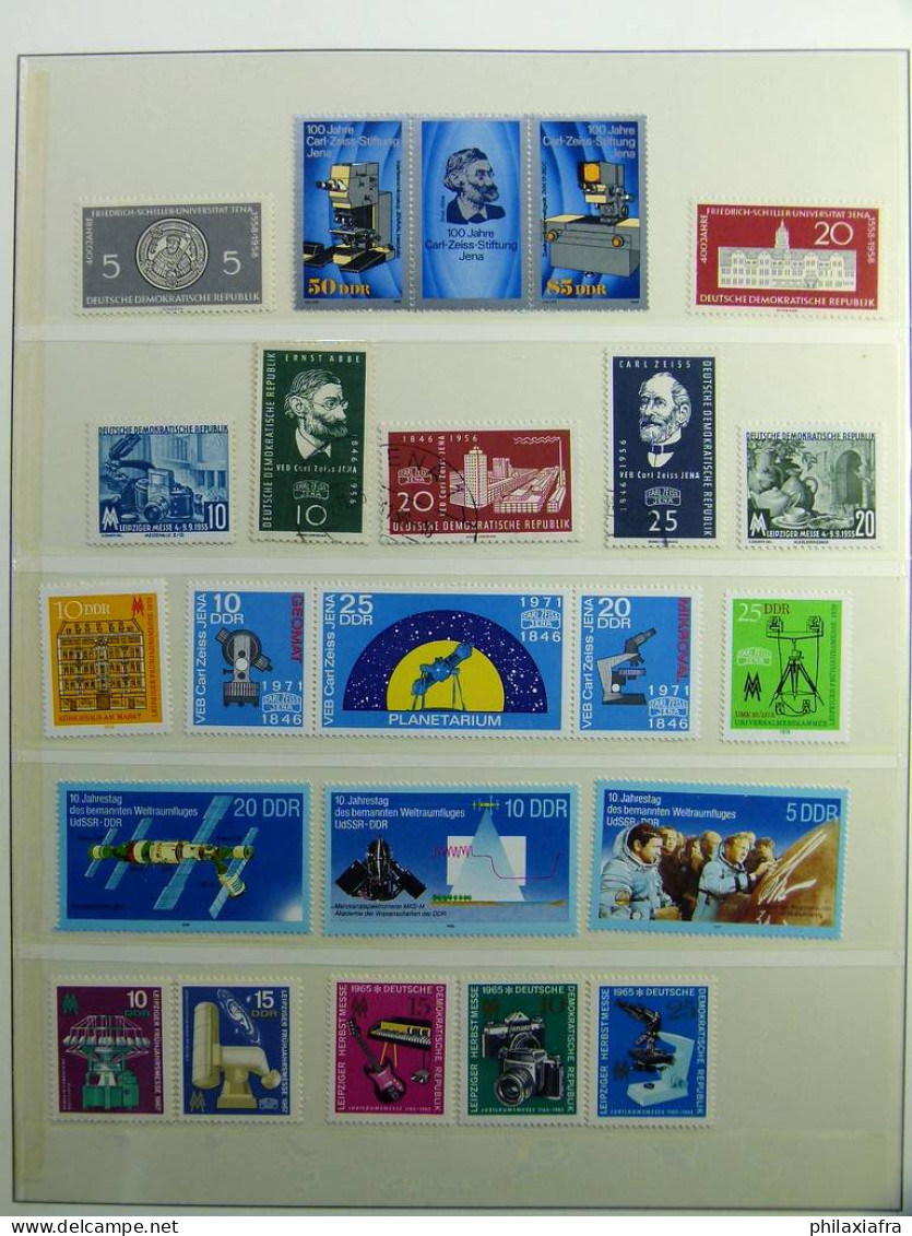 Lot thème scientifiques album timbres neufs et oblitéré Histoire postale
