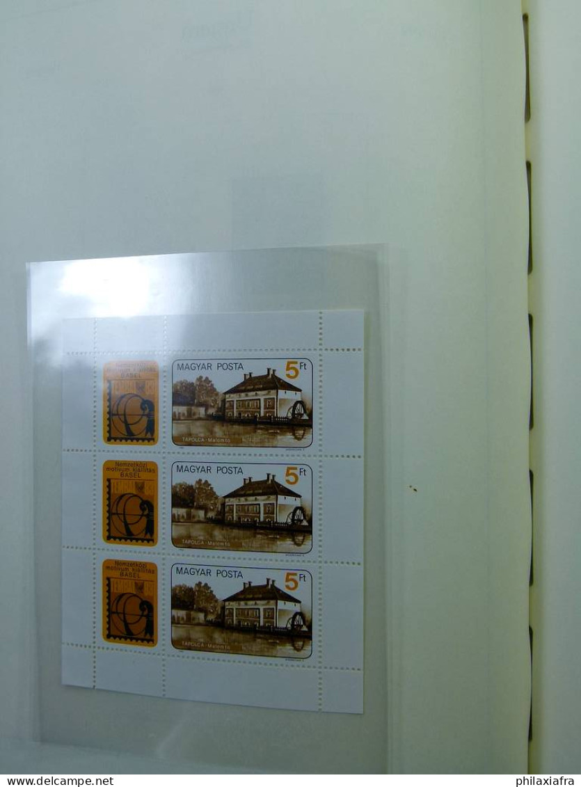 Collection Hongrie, sur album, de 1979 à 1984, timbres, neufs ** et oblitéré