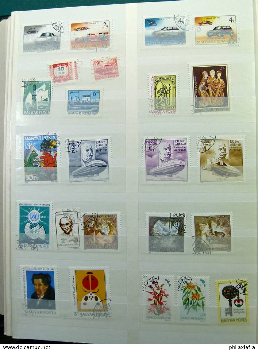 Collection Hongrie, sur album, de 1979 à 1984, timbres, neufs ** et oblitéré