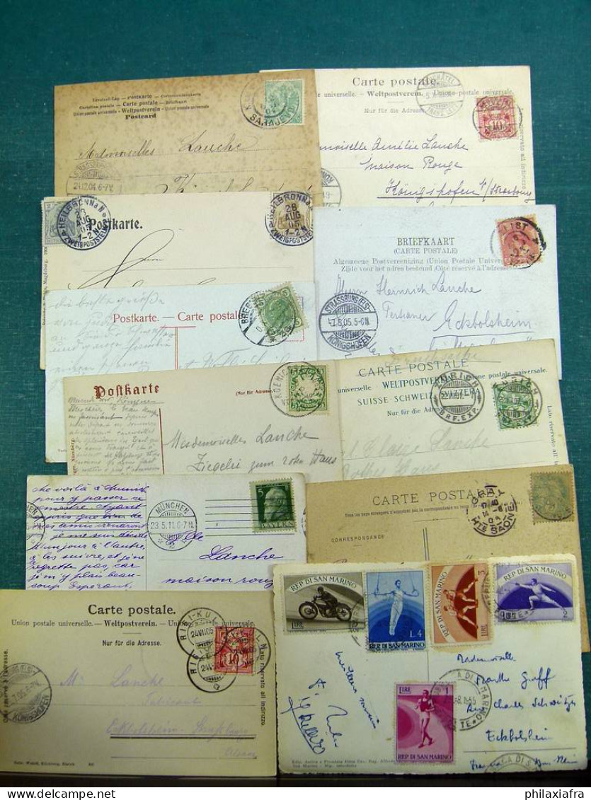 Lot De Cartes Postales Voyagé, Fin 800, Début 900 - 5 - 99 Karten