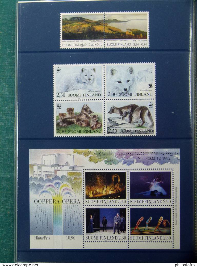 Collection Finlande, Sur Dossier Officielles, Timbres, Neuf ** 1991, 1993, 1994- - Collections