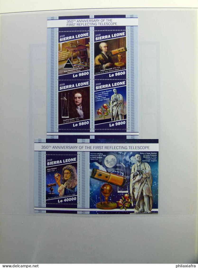 Collection sur thème scientifiques timbres neufs oblitéré Histoire postale