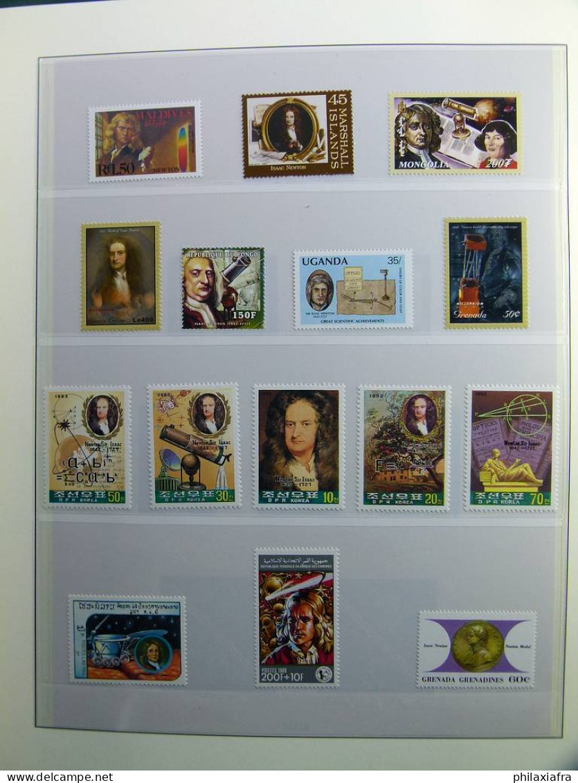 Collection sur thème scientifiques timbres neufs oblitéré Histoire postale