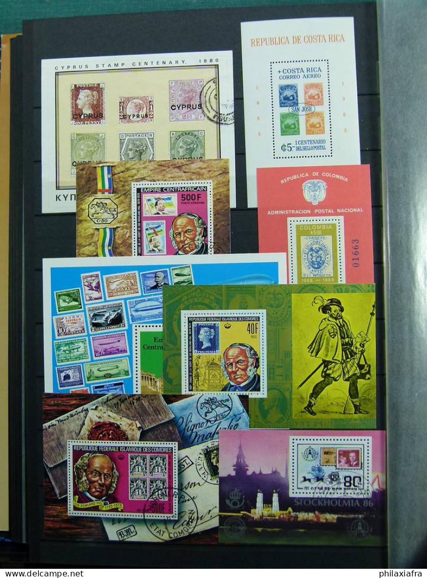 Collection Monde timbres, neufs oblitéré surtout Theme expositions philateliques