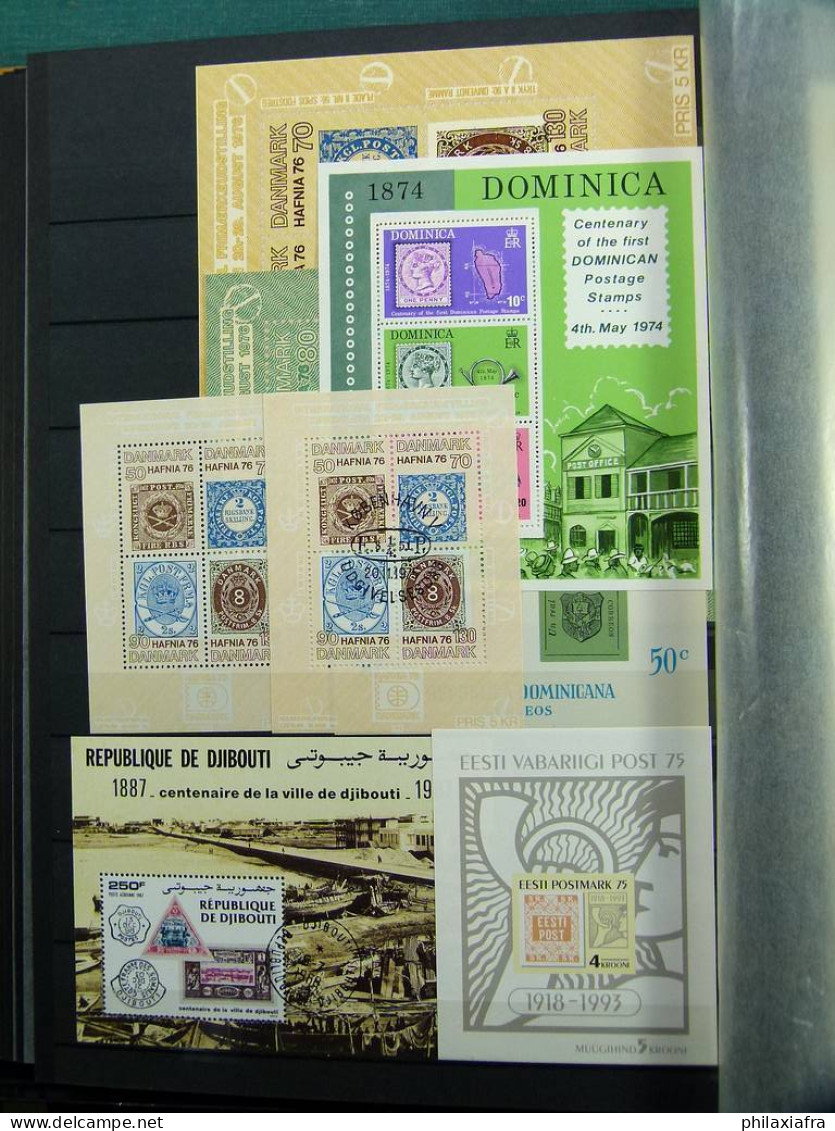 Collection Monde timbres, neufs oblitéré surtout Theme expositions philateliques
