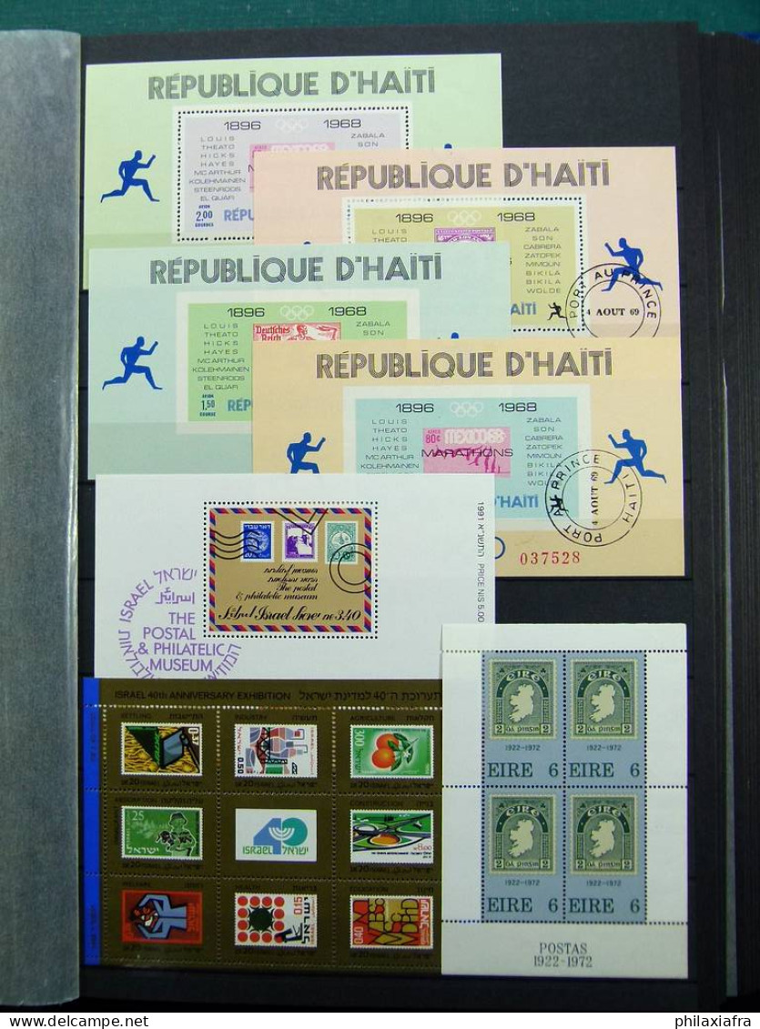 Collection Monde timbres, neufs oblitéré surtout Theme expositions philateliques