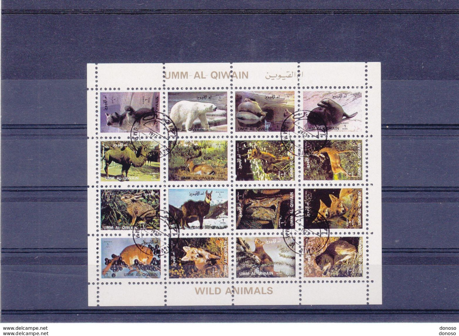 UMM AL QIWAIN 1972 ANIMAUX SAUVAGES  Michel 1146-1161 Oblitéré - Other & Unclassified