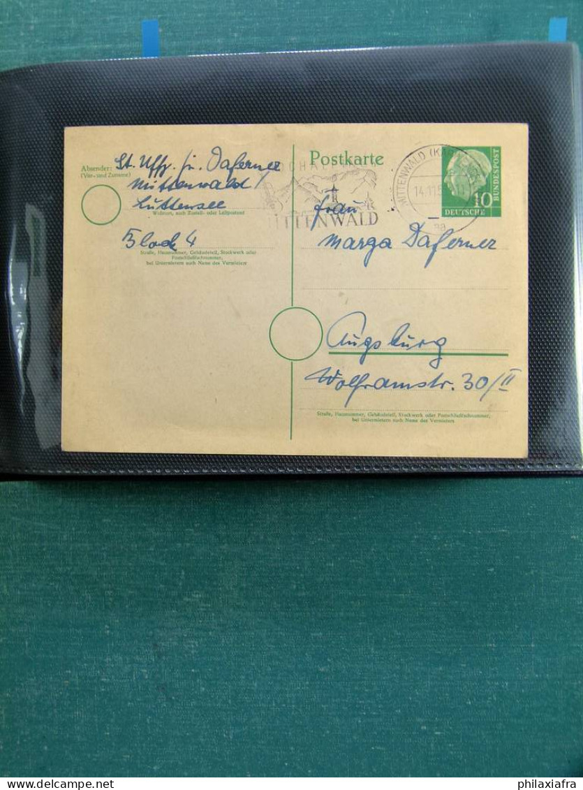 Collection Allemagne, sur classificteur, histoire postale, enveloppes Occupation