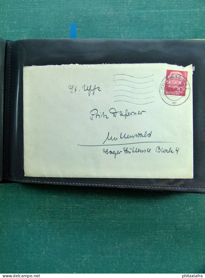 Collection Allemagne, sur classificteur, histoire postale, enveloppes Occupation