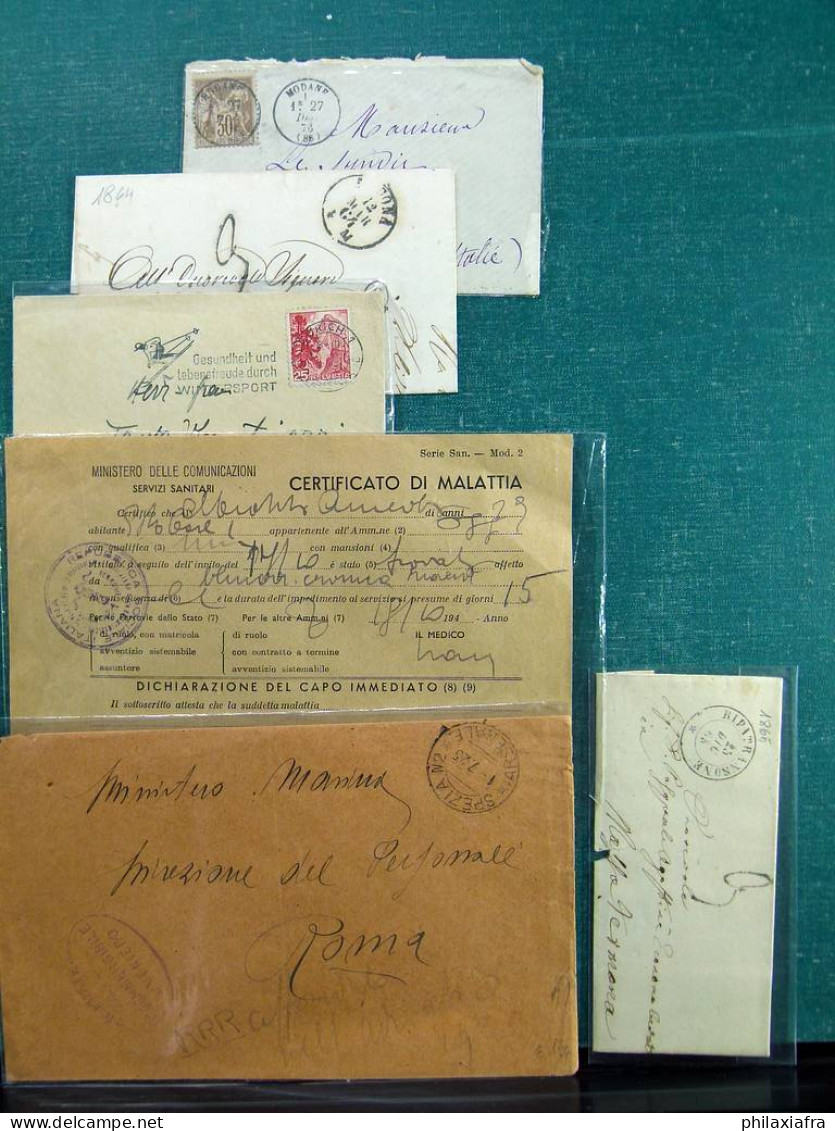Lot D'histoire Postale Italienne, Sourtout Préfilatélique, être Inspecté - Collections