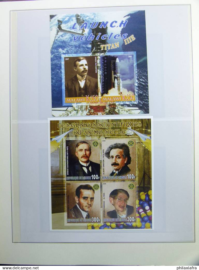 Lot thème des prix Nobel album timbres neufs oblitéré histoire postale